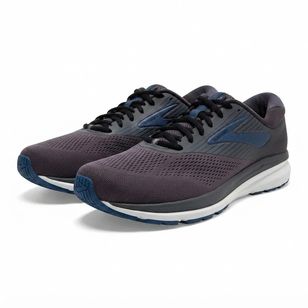 Brooks Addiction 14 Mens Size 14 Narrow B Gray Blue Running Shoes Sneakers